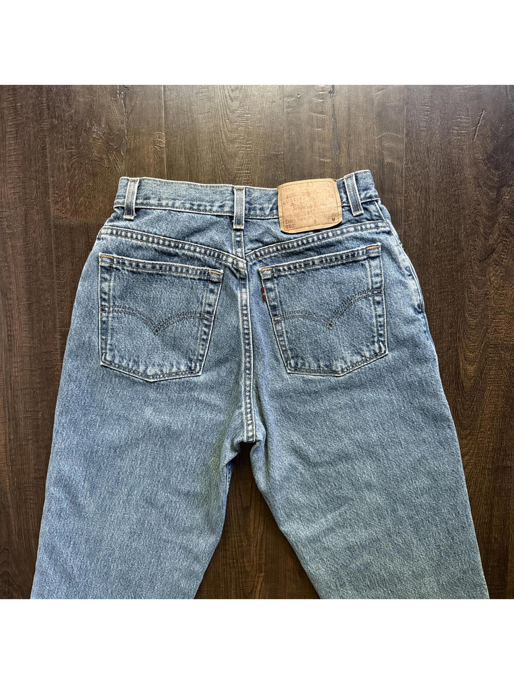 Vintage Levi 550 Jeans USA Made Cotton 26x27 Sz 10 Women Hi Waist 90s Y2K Boho